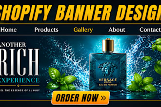 design shopify web banner, web slider for shopify expert store creation