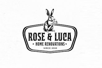 design character rich family owned home renovation company logo