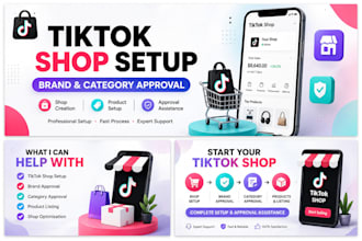 set up tiktok shop, brand approval and category approval