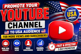 promote your youtube channel to USA audience for more views and subscribers