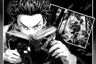 illustrate dynamic comic book pages and graphic novel art