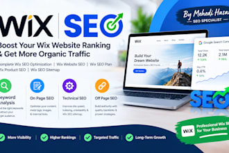 be your wix SEO specialist for website optimization