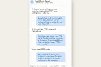 build an ai agent that answers calls, texts, and books appointments