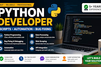 develop python scripts automation and data analysis