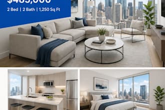 design modern real estate open house and property listing flyers