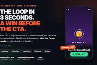 create a playable ad in unity for your mobile game