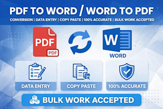 ms word and excel data entry hindi english typing expert