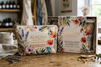 design artistic pouch and packaging