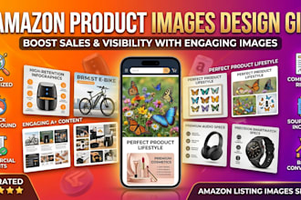 design amazon listing images and a main hero image