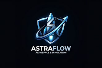 design a powerful and futuristic rocket logo