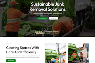 develop wordpress website for junk removal and hauling services