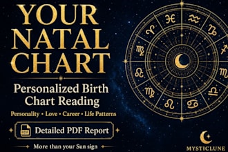 create a personalized natal birth chart reading