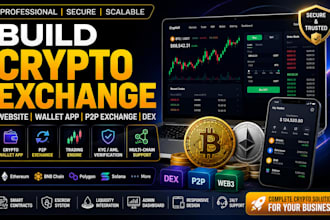 build crypto exchange website crypto wallet app p2p exchange dex crypto website