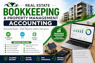 be your monthly real estate bookkeeper for property management accounting
