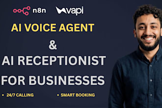 make ai voice agent and ai receptionist for business using n8n