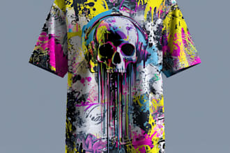 create custom streetwear t shirt design