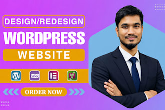 design redesign wordpress website, website development as a full stack de