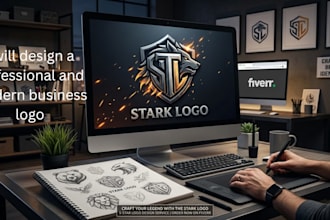 disign business ,comic,food track and minimalist logo