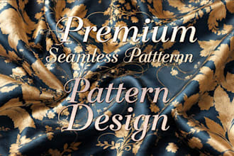 design seamless textile pattern for fabric printing