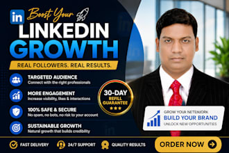 do organic linkedin growth and increase followers safely