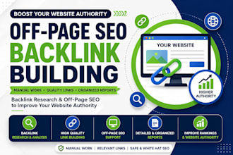 do manual backlink building and off page SEO