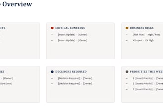 create professional project management templates
