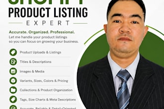 upload and manage shopify product listings professionally