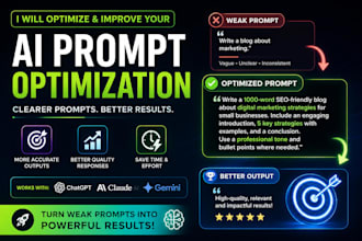 optimize and improve your chatgpt, claude or gemini prompts