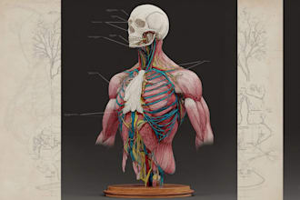 create custom medical, scientific, and human anatomy illustrations