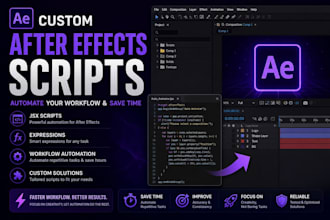 create custom after effects scripts and expressions to automate your work