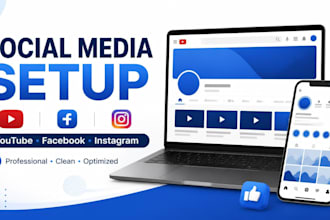 create and setup youtube facebook instagram