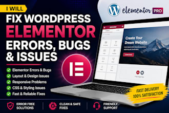 fix wordpress elementor errors, bugs and issues