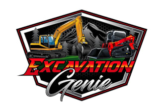 create fantastic and gorgeous excavation logo design