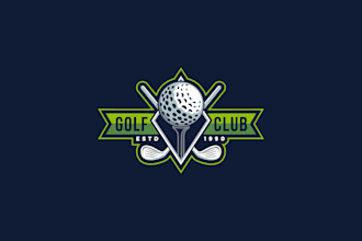 do professional minimalist golf club logo