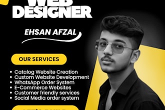 design a professional website with ordering system