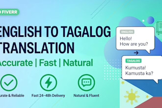 translate english to tagalog accurately and fast