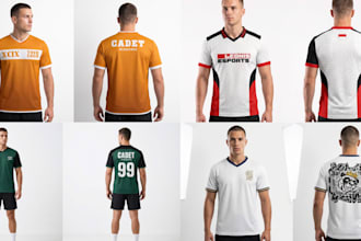 design custom tshirt sportswear or team apparel