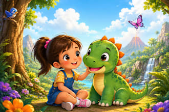 create childrens book illustrations and storybook art