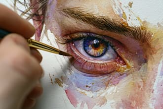 hand paint house portraits and building illustrations