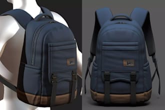 design custom fashion bags and create 3d model and tech pack