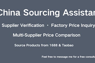be your 7 day china sourcing virtual assistant supplier and price inquiry