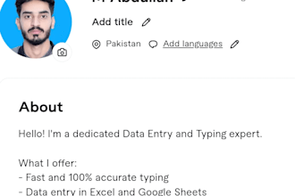 do fast and accurate data entry and typing in word and excel