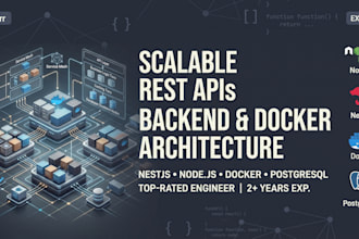 build a scalable rest API in nestjs or nodejs and dockerize it