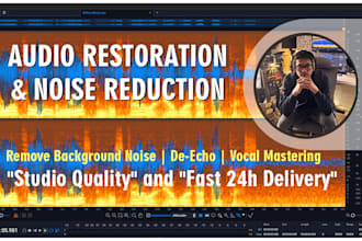 restore, clean, remove noise and fix your audio