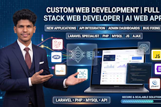 custom web development, full stack web developer, ai web app
