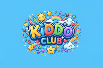 design a fun and colorful childrens channel logo