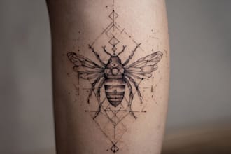 draw american traditional tattoo for your brand in