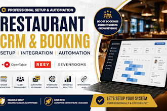 setup opentable resy sevenrooms restaurant CRM booking automation