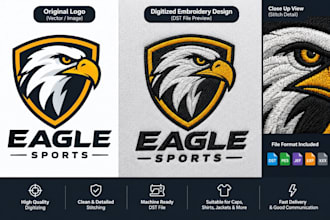 digitize your logo into a professional embroidery dst file