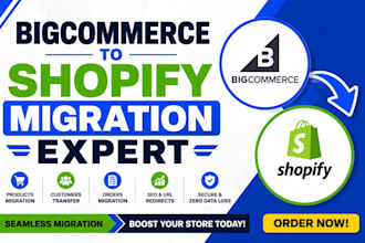 ecommerce bigcommerce migration copy clone migrate to shopify website design